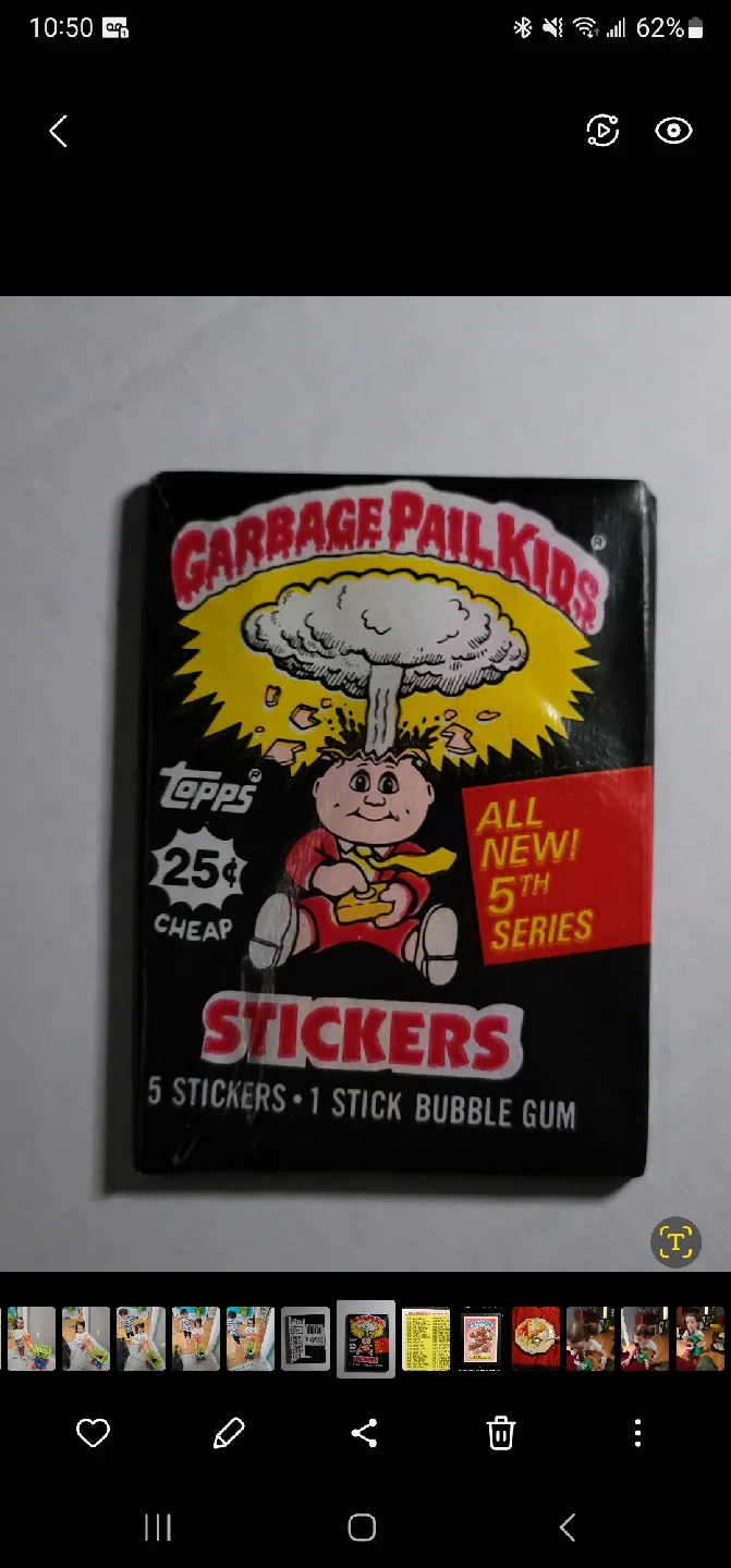 Garbage Pail Kids 5th Series Stickers Pack - Topps thumbnail