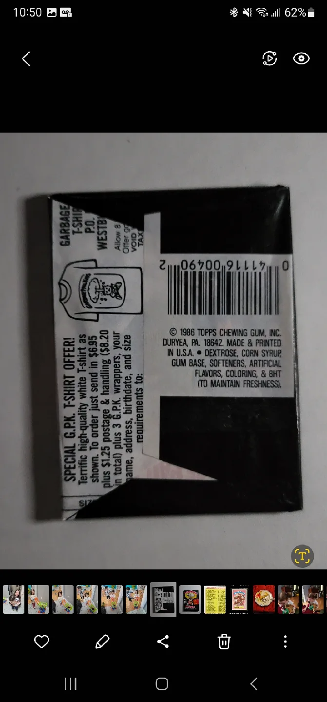 Garbage Pail Kids 5th Series Stickers Pack - Topps image indicator(2)