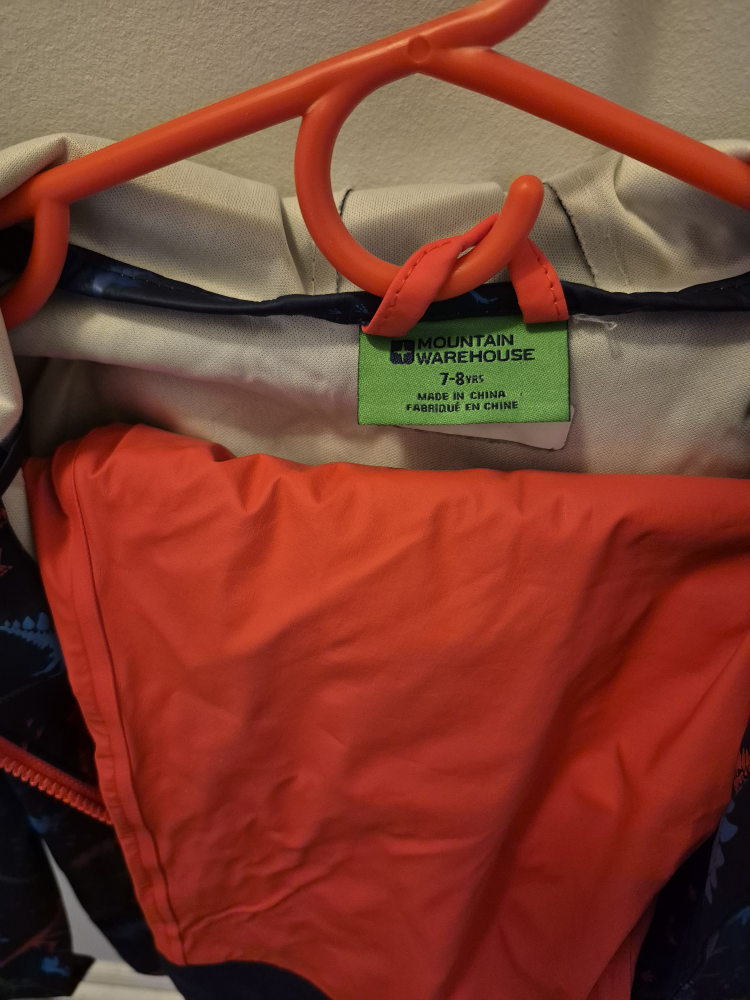 Mountain Warehouse Kids Dinosaur Rain Jacket, Size 7-8 yrs - photo 2