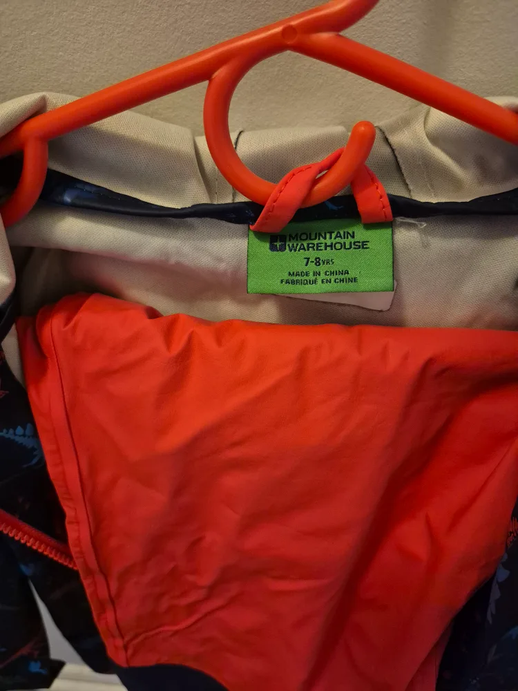 Mountain Warehouse Kids Dinosaur Rain Jacket, Size 7-8 yrs image indicator(2)