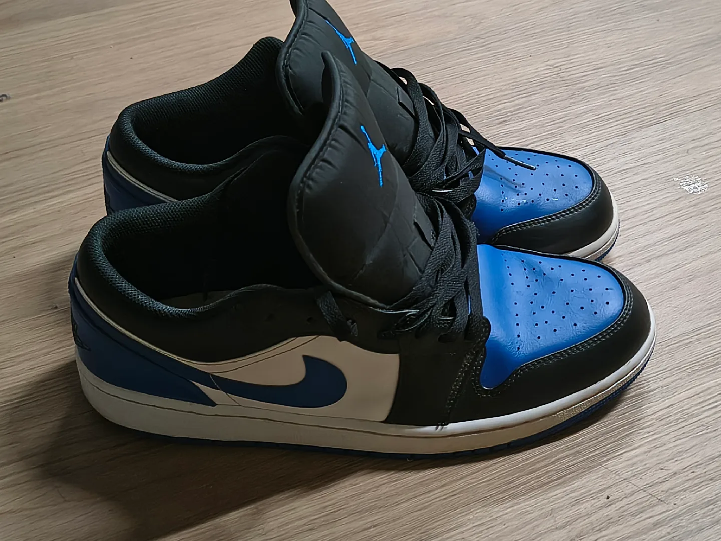 Air Jordan 1 Low Black/White/Royal Blue size 13 thumbnail
