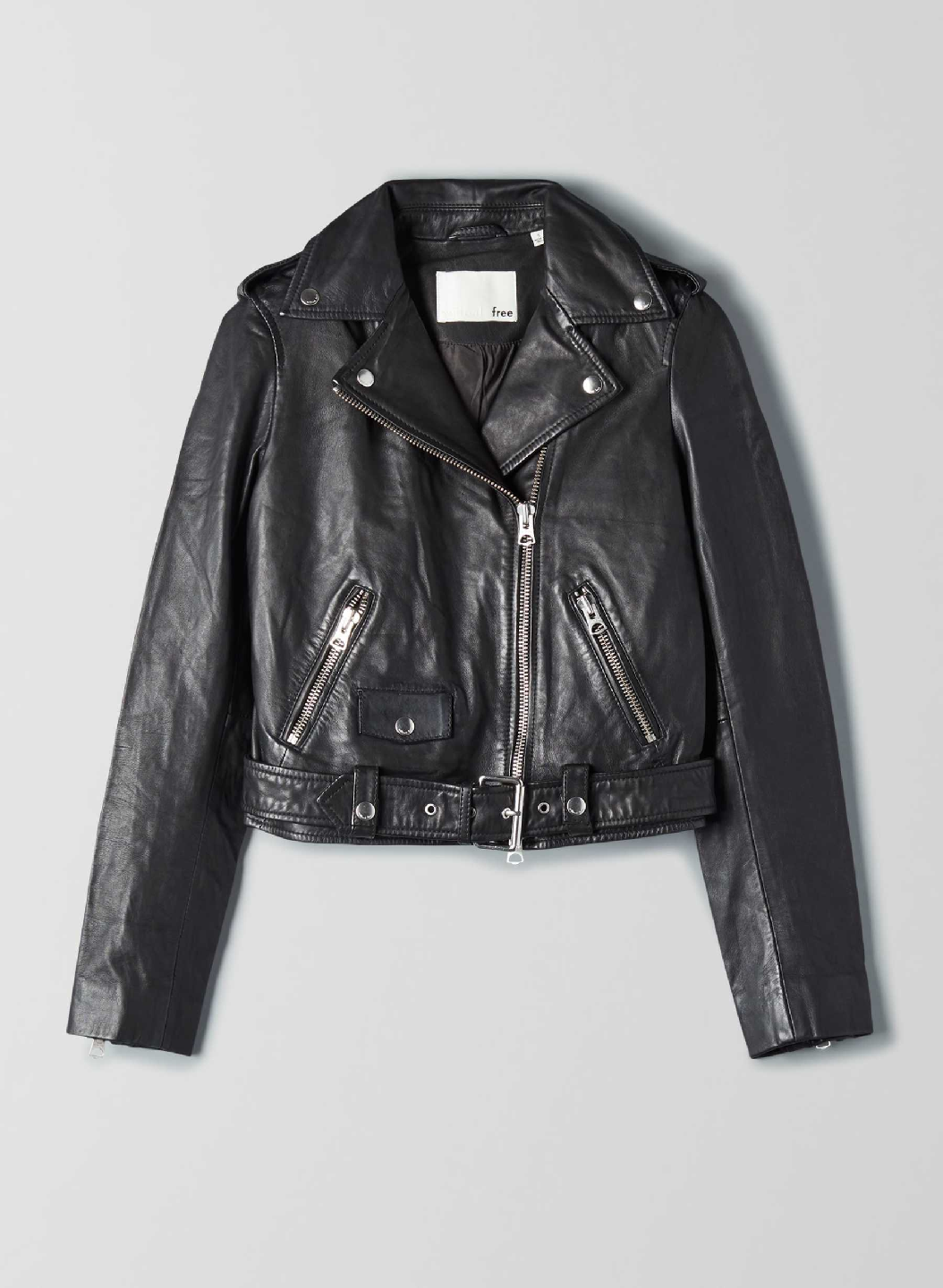 Aritzia Wilfred Free Lennon Moto Jacket (Genuine Leather) Large