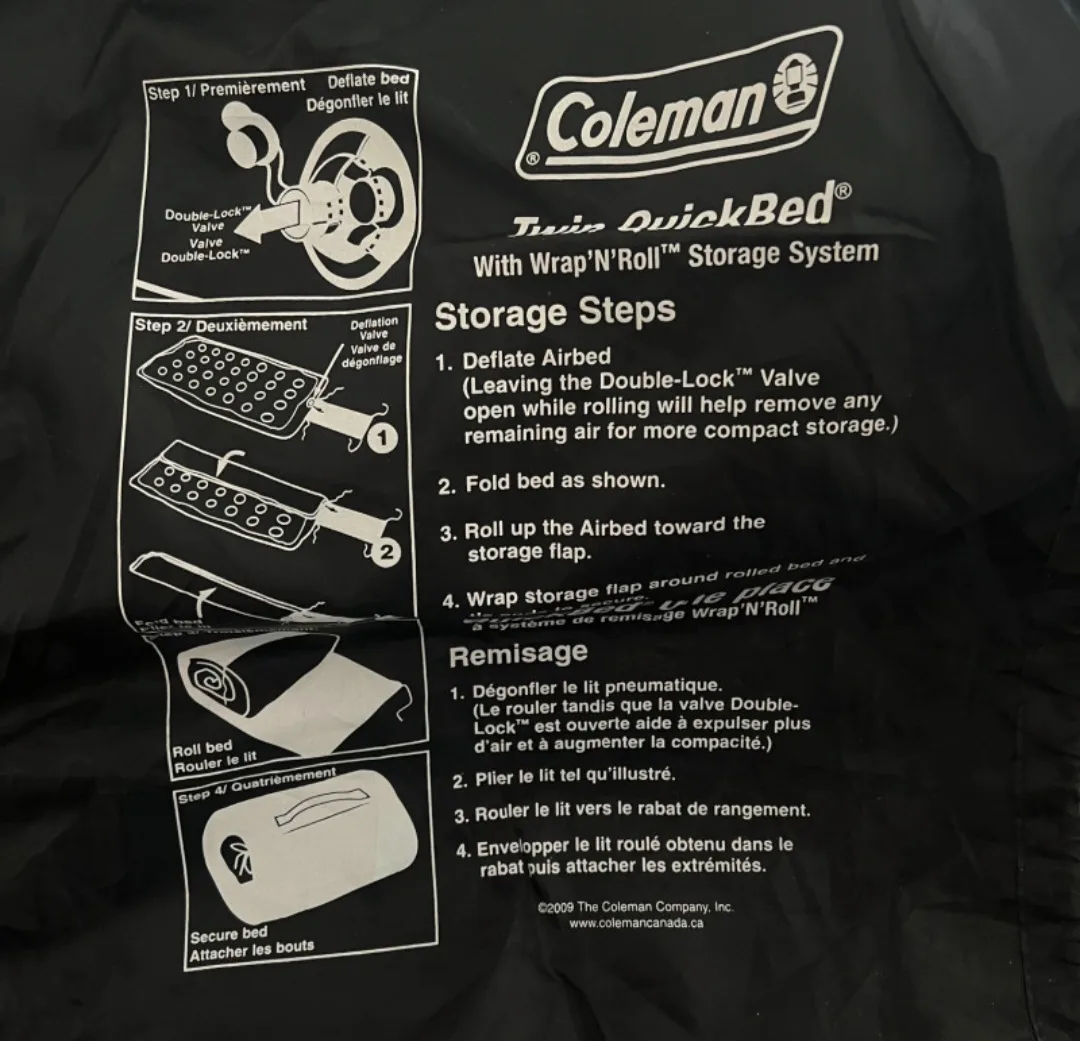 Coleman Twin QuickBed Air Mattress with QuickPump image indicator(5)
