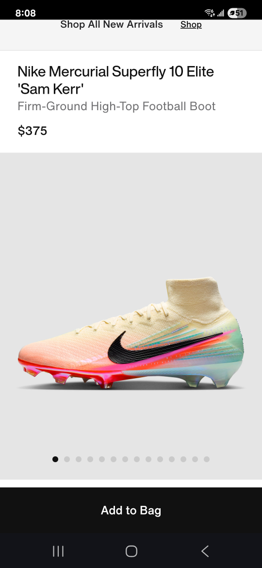 New Nike Mercurial Superfly 10 Elite 'Sam Kerr' Boot