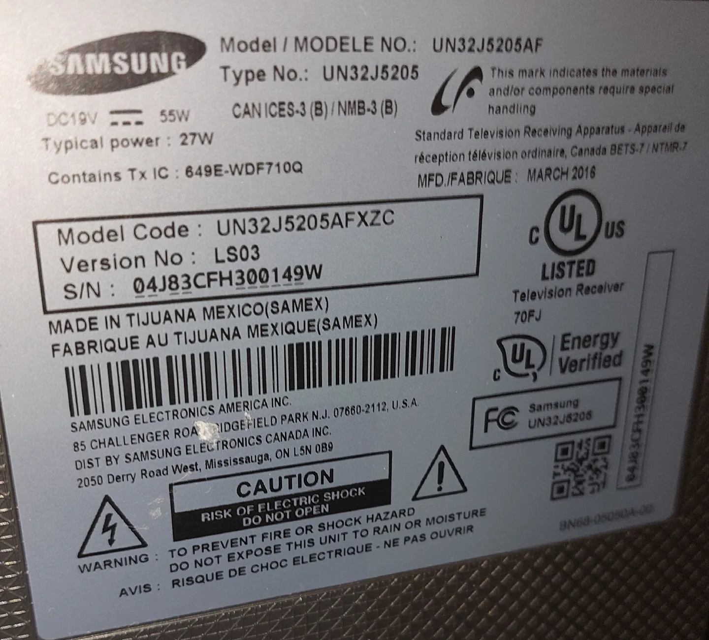 Samsung UN32J5205AF 32" Smart TV image indicator(4)