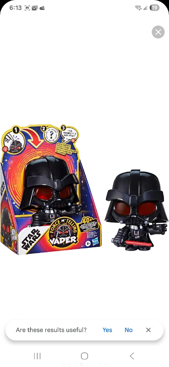 Star wars darth Vader force and telling talking figure image indicator(6)