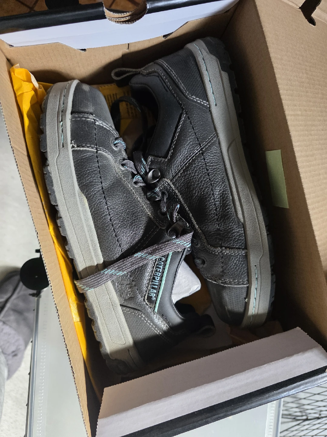 CAT Steel Toe shoes- Women's Work Shoe, Size 8