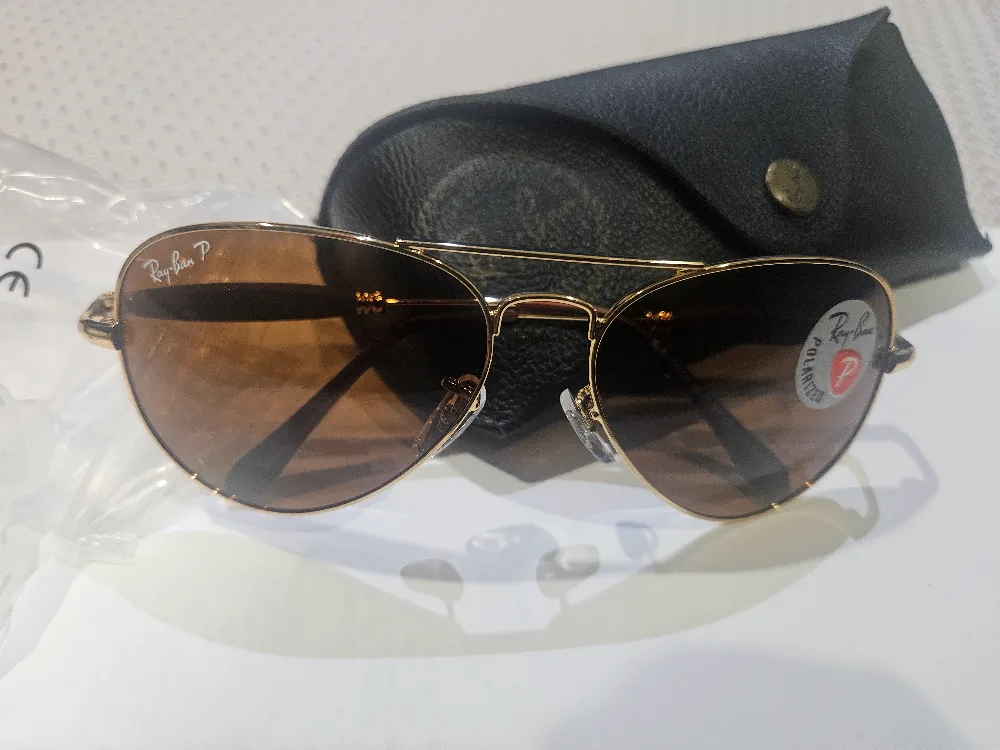 Ray-Ban Aviator Sunglasses Gold/Brown Polarized image indicator(2)