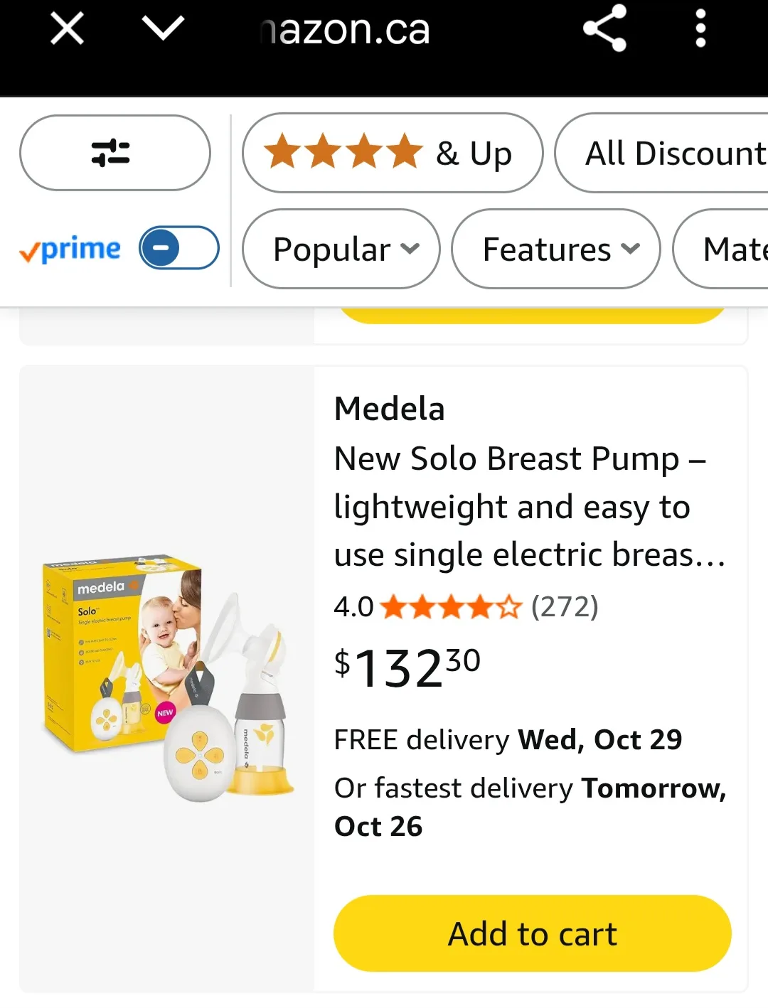 Medela Solo Electric Breast Pump image indicator(3)