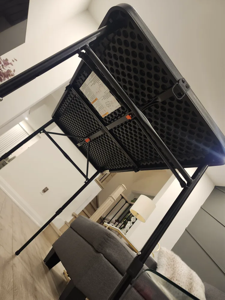 Mainstays 20"x40" Adjustable Height Folding Table image indicator(3)