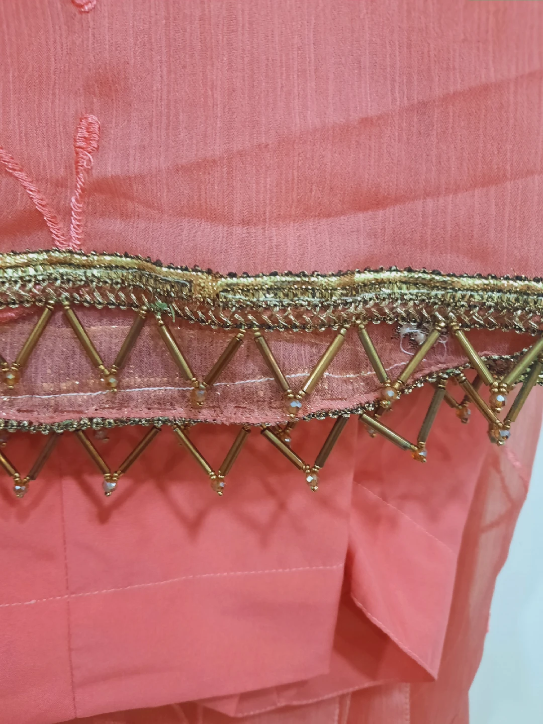 chiffon Embroidered Salwar Kameez Suit Set - photo 2