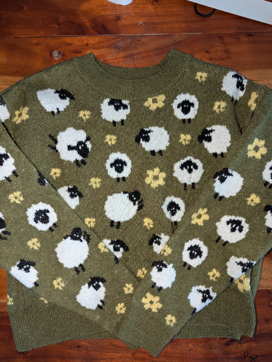 Zara Sheep Print Sweater - Size M - photo 2