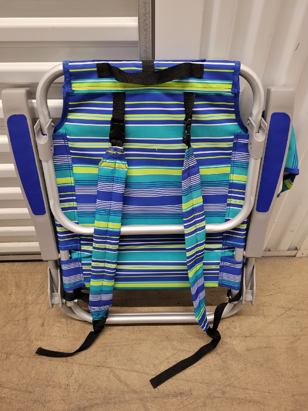 2 Striped Beach Chairs with headrest - photo 5