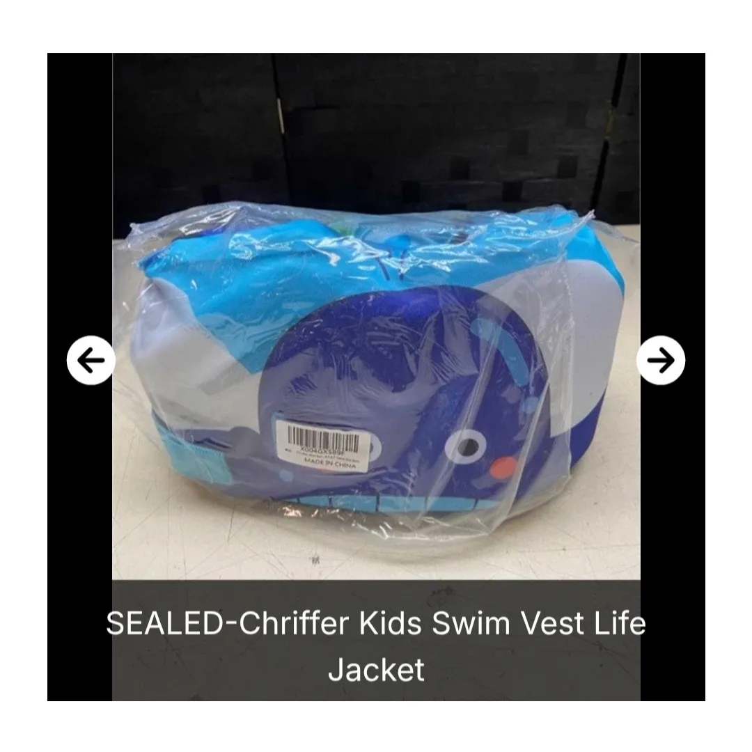 New Chriffer Kids Swim Vest Life Jacket – Blue Whale image indicator(3)