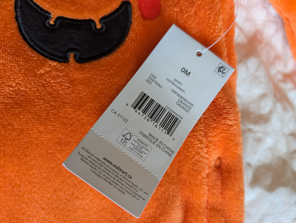 Halloween Baby Pumpkin Onesie - 0M - photo 3