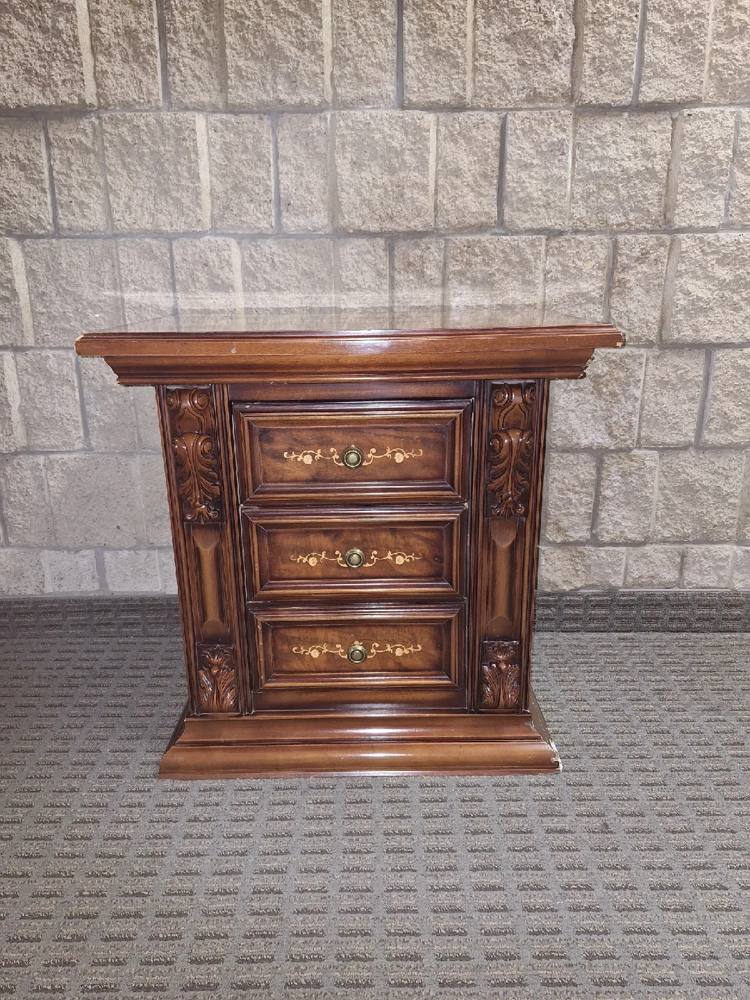 Vintage Solid Wood Side Table