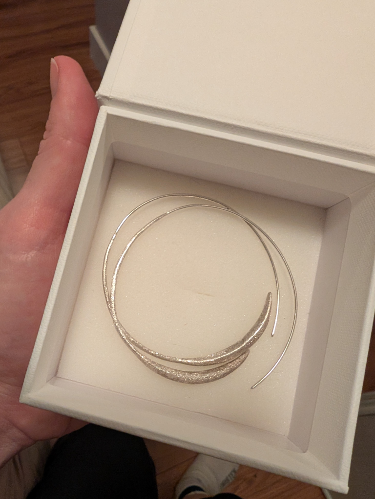 Sterling Silver Hoop Earrings - photo 2