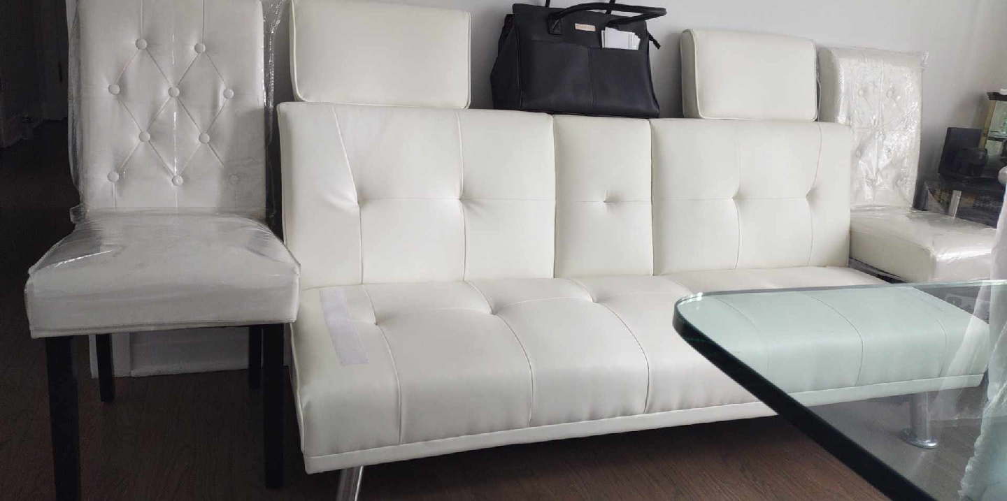 Yaheetech 4 Dining Chairs with Leather Seat - photo 4