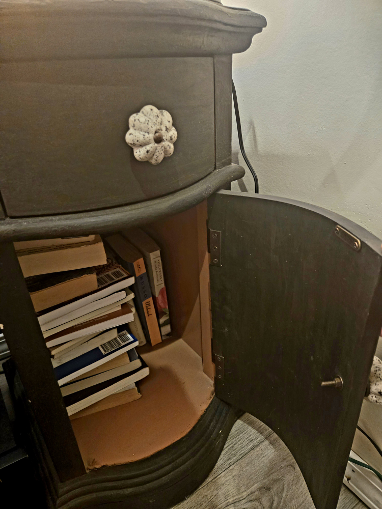 Dark Brown Wooden Nightstand - photo 3