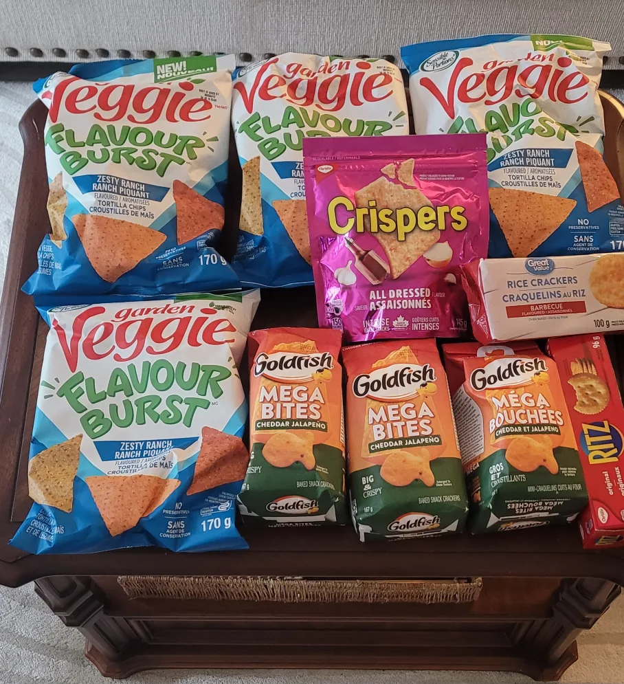 Variety of Chips & Crackers