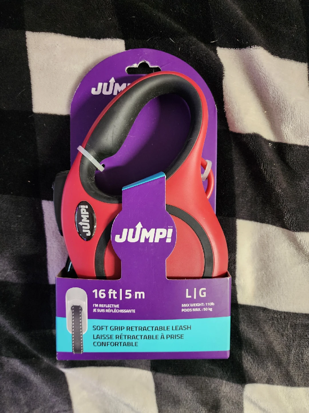 Jump! Retractable Dog Leash - 16 ft / 5 m