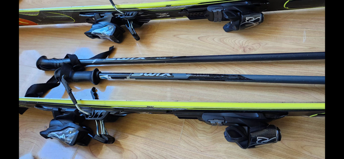 Skis and Swix Poles. 174cm - photo 5