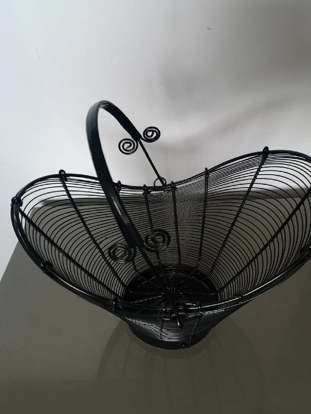 Black Wire Fruit Basket with Handle - photo 2