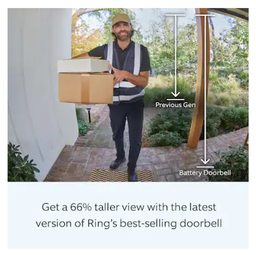 Ring Battery Doorbell - See Head-to-Toe Video - photo 3