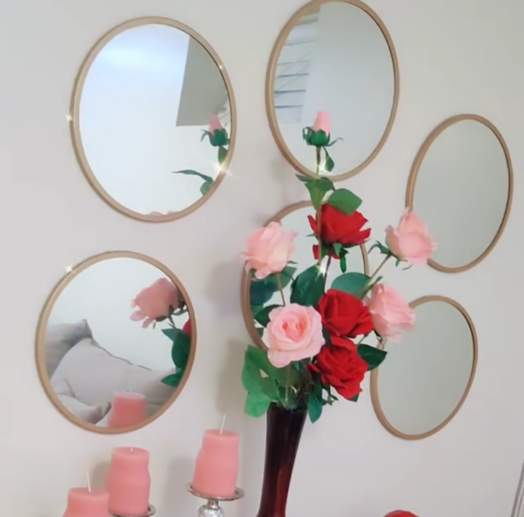 Set of 5 Round Wall Mirrors