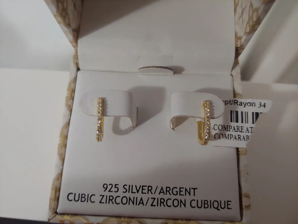 Lake + Gray Gold Hoop Earrings - NEW image indicator(3)