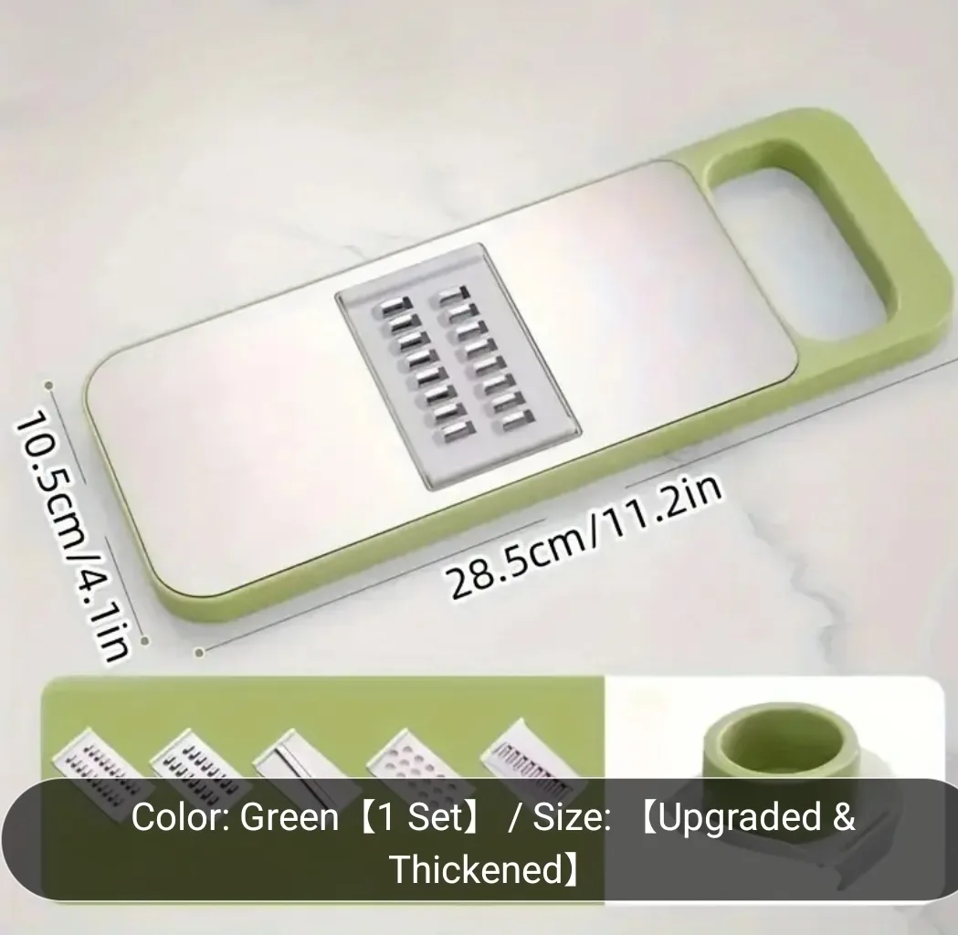 Green Vegetable Slicer - 7 Piece Set image indicator(3)