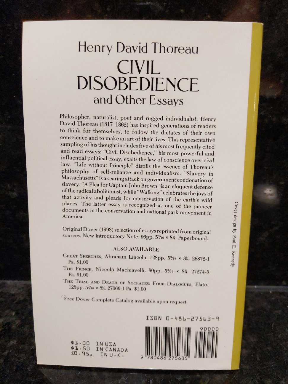 Civil Disobedience and Other Essays by Thoreau - photo 3