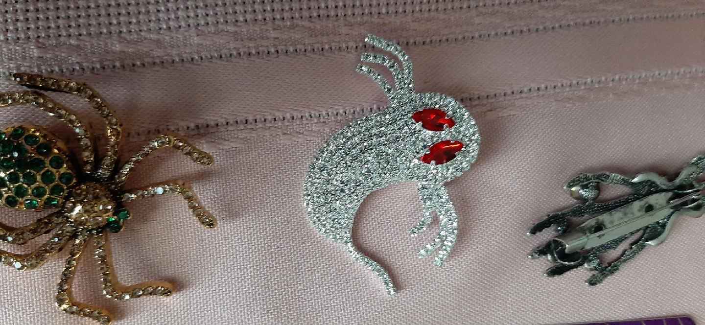 Halloween Ghost Rhinestone Pin - photo 3