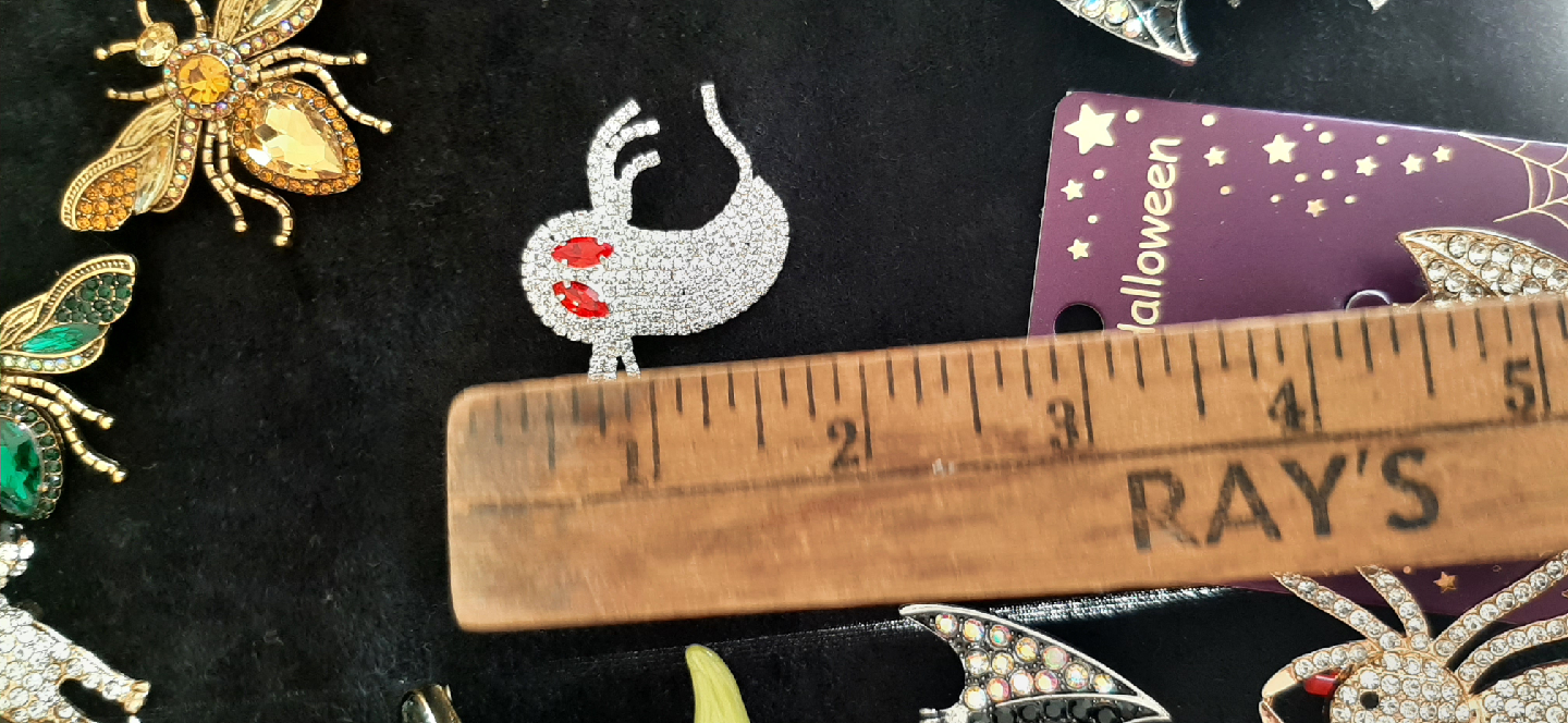 Halloween Ghost Rhinestone Pin - photo 4