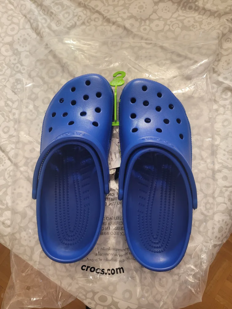 New Crocs Classic Clog, Blue, Men's 9/Women's 11 image indicator(2)