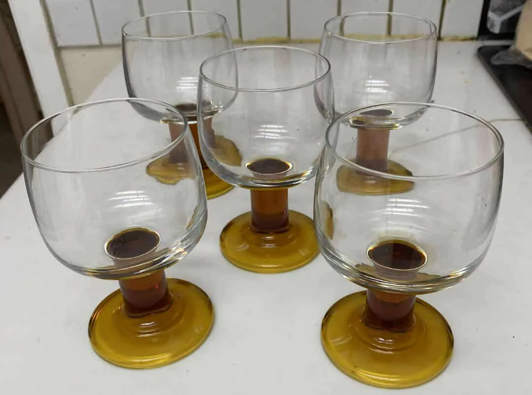 Set of 5 Unique Wine Glasses thumbnail