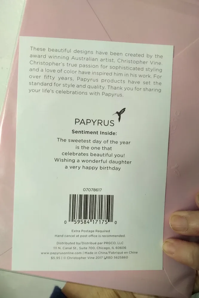 BN Papyrus Happy Birthday Daughter card image indicator(2)