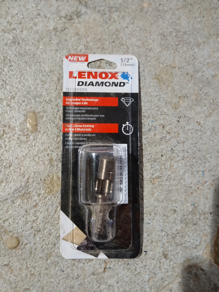 Lenox Diamond Drill Bit 1/2" NEW