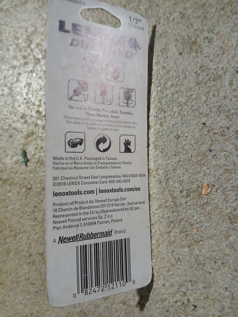 Lenox Diamond Drill Bit 1/2" NEW - photo 2