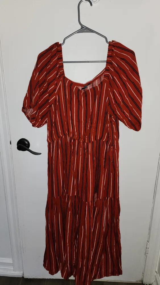 XL Red Striped Dress thumbnail