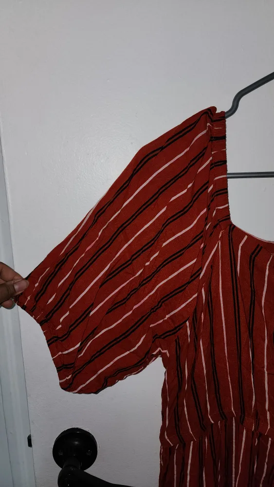 XL Red Striped Dress image indicator(2)