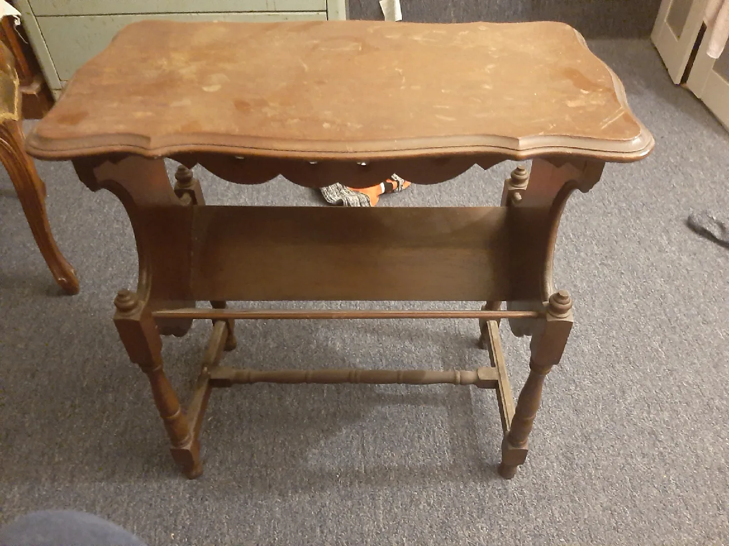 Vintage Wooden Side Table thumbnail