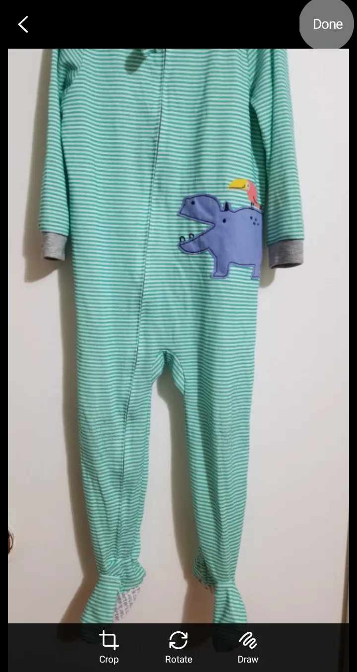 Carter's 3T/3A Striped Footed Pajamas thumbnail