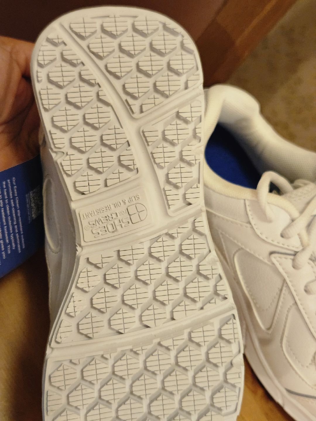 White Slip Resistant Shoes Size 6 - photo 3