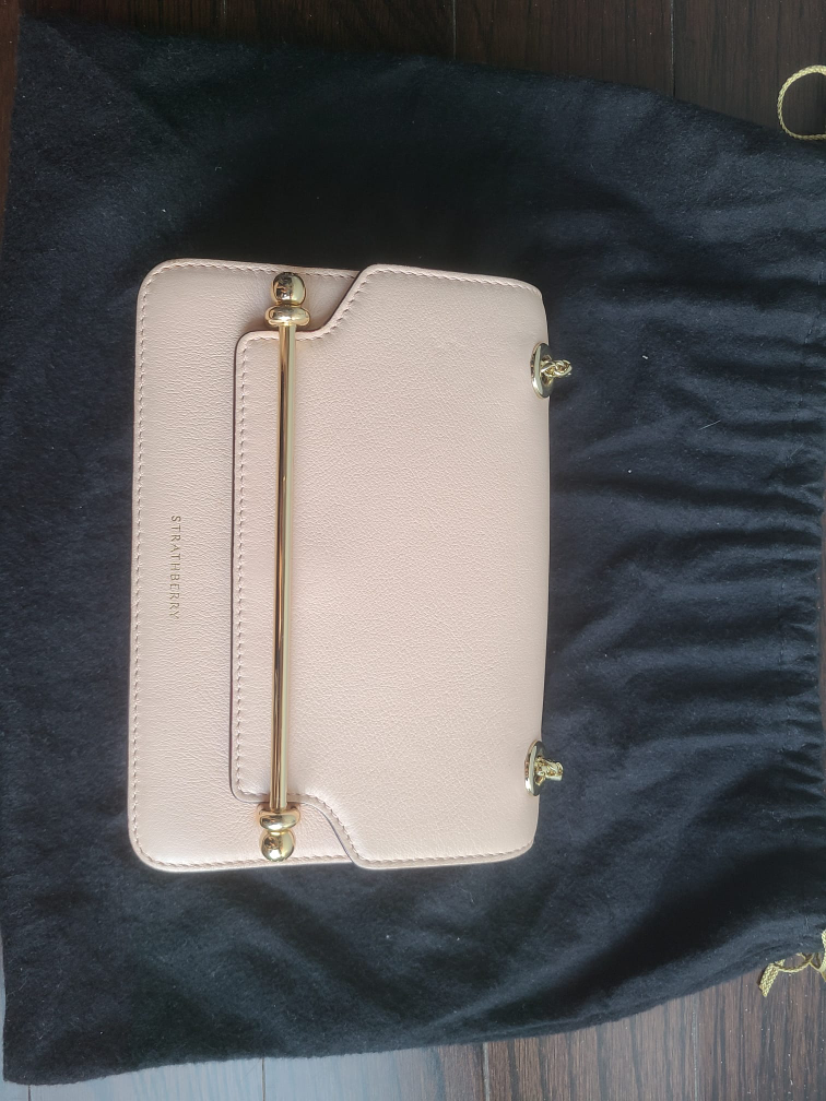 Strathberry East/West Mini Crossbody Baby Pink - photo 2