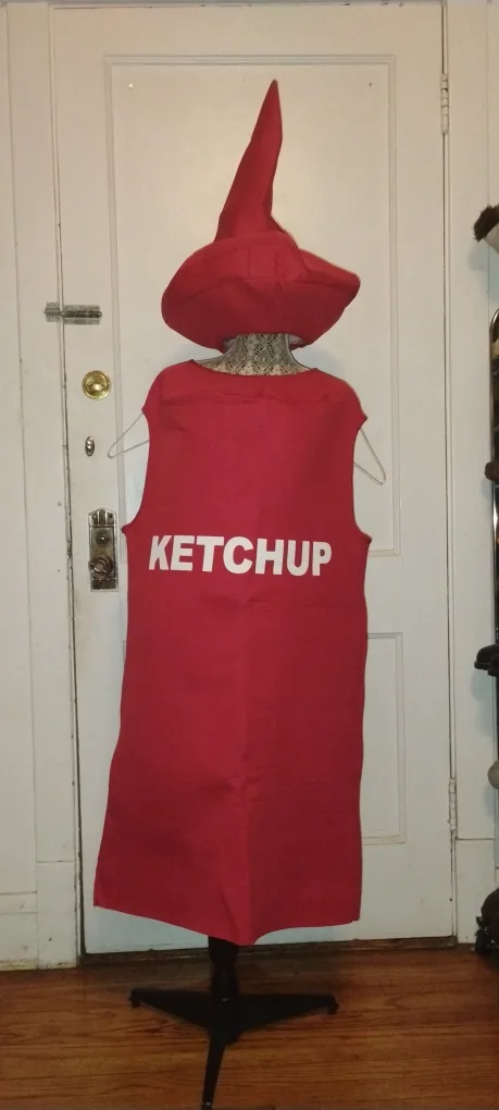 Adult Ketchup Bottle Costume - One Size thumbnail