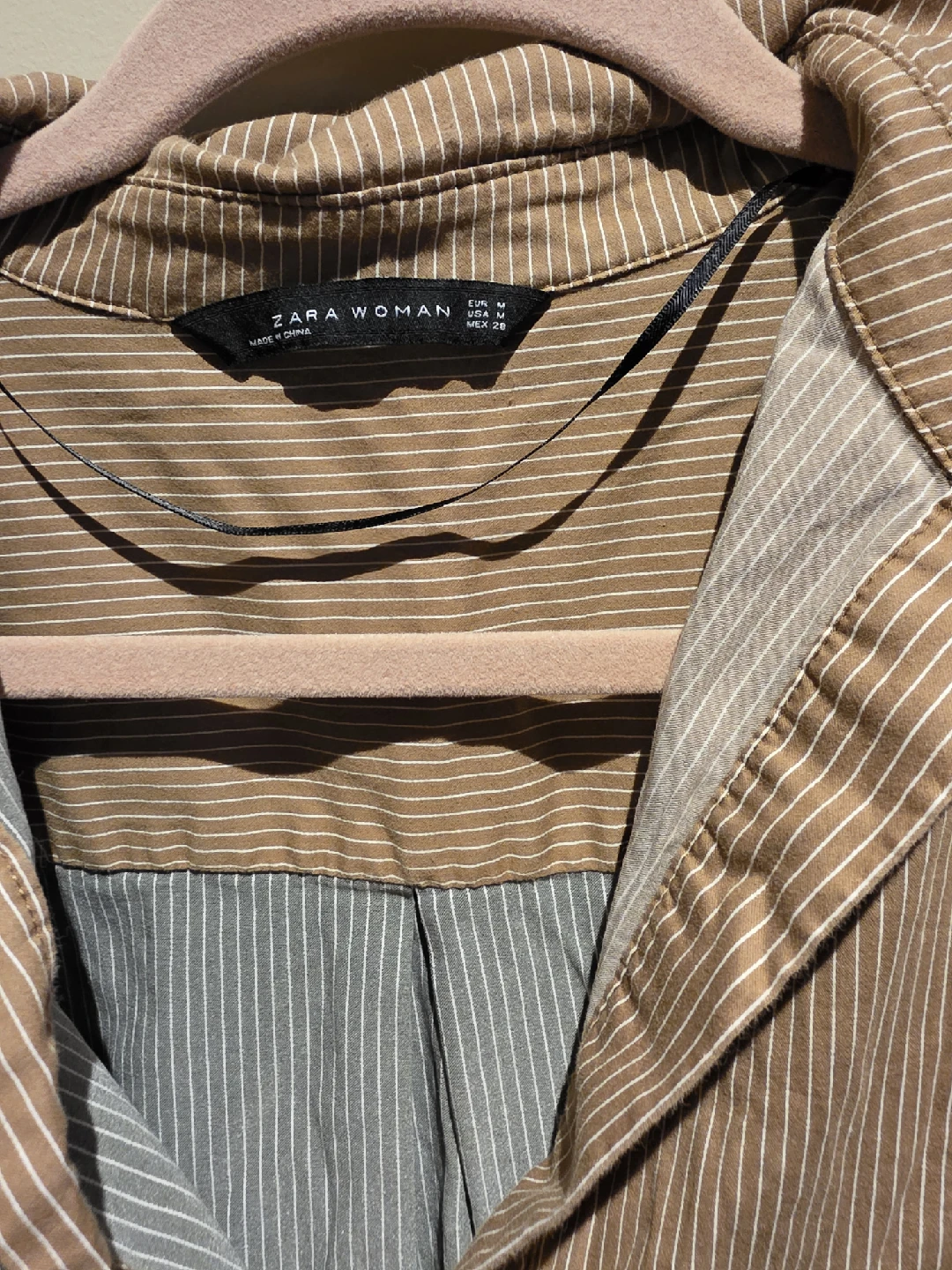 Zara Woman Striped Colour Block Shirt - Size M - photo 2