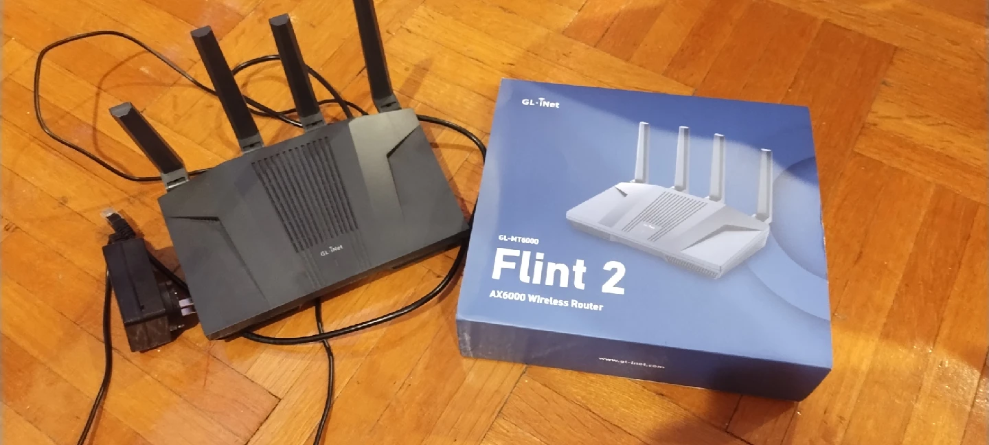 GL.iNet Flint 2 (GL-MT6000) AX6000 Wireless Router