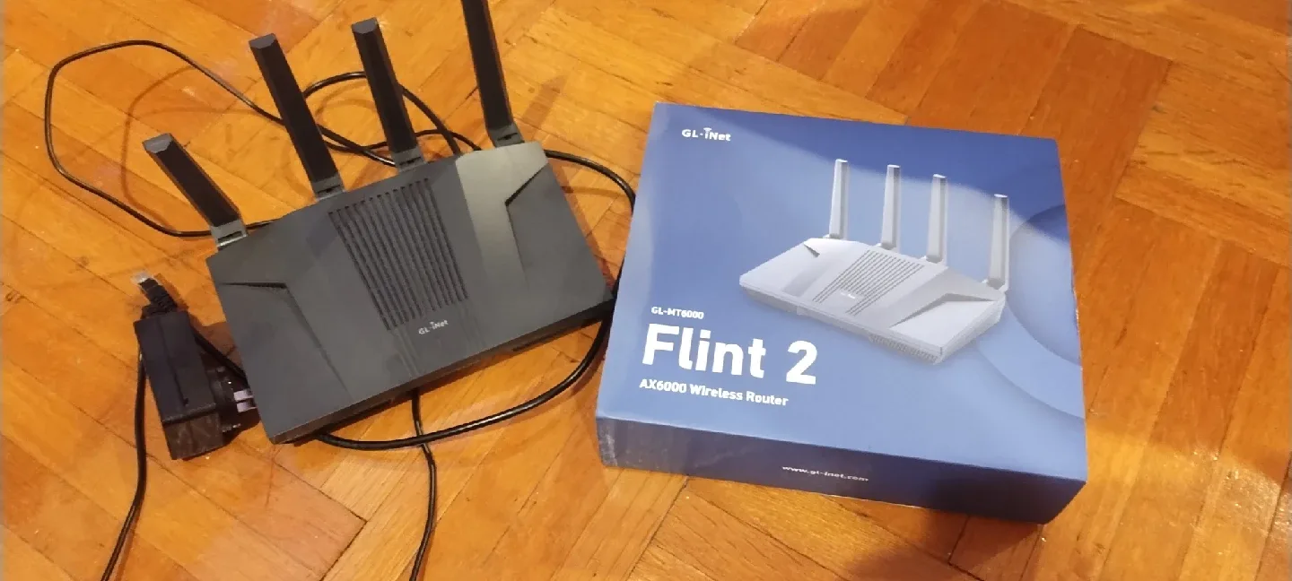 GL.iNet Flint 2 (GL-MT6000) AX6000 Wireless Router thumbnail