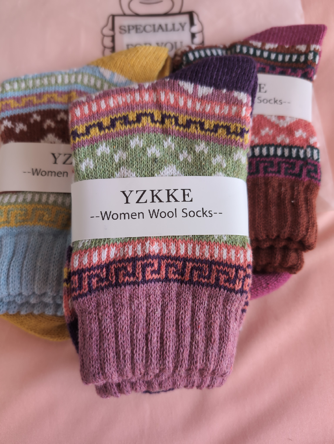 YZKKE Women Wool Socks 3 pairs